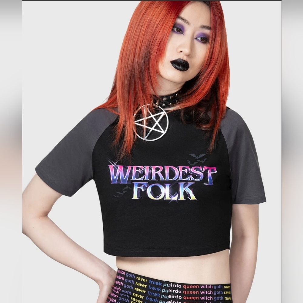 Killstar "Weirdest Folk" Shrunken/Crop Tee
